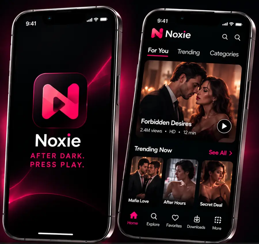Noxie application shown on two Android phones